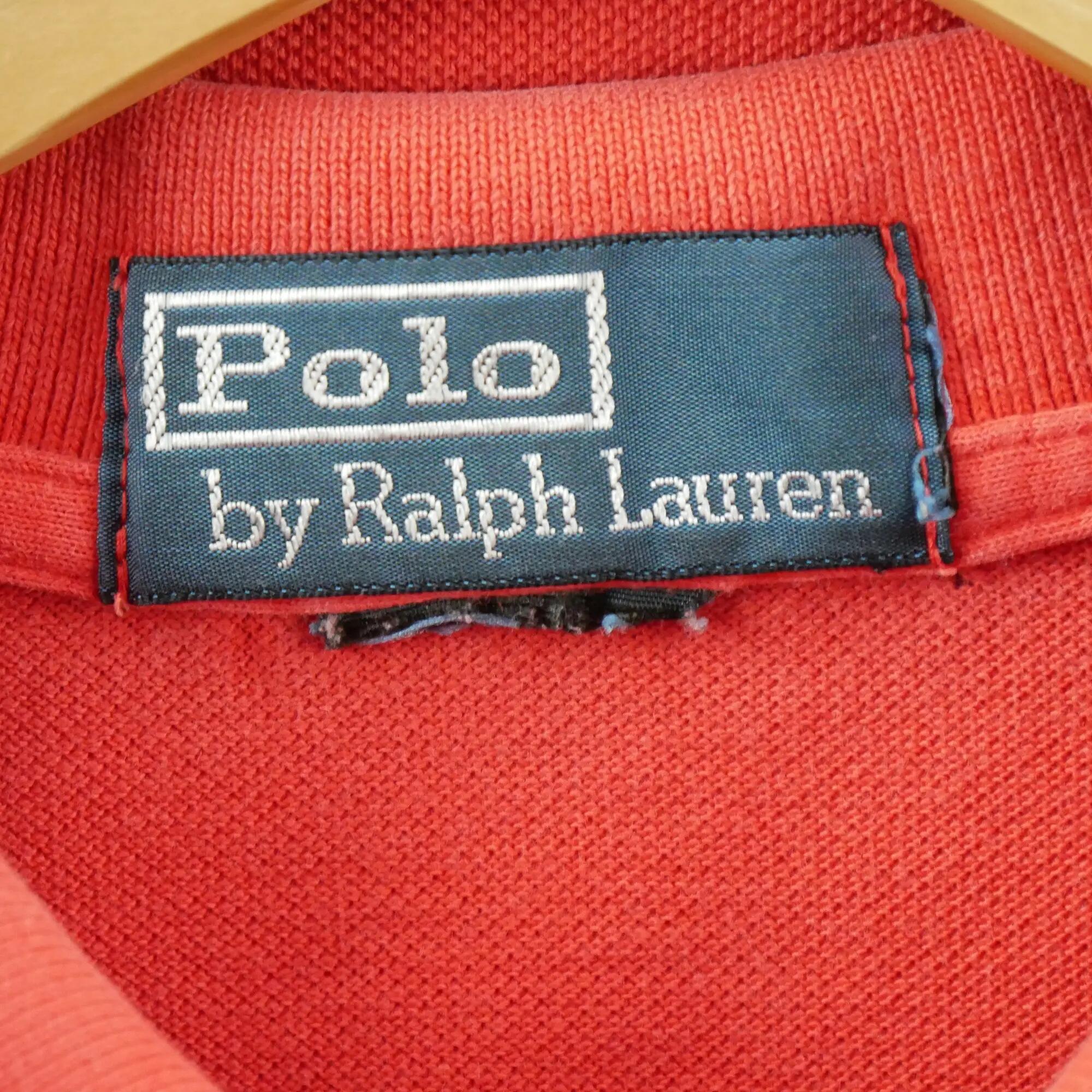 Second life - Polo Ralph Lauren męskie krótkie rękawy czerwone - Stan dobry 8/9