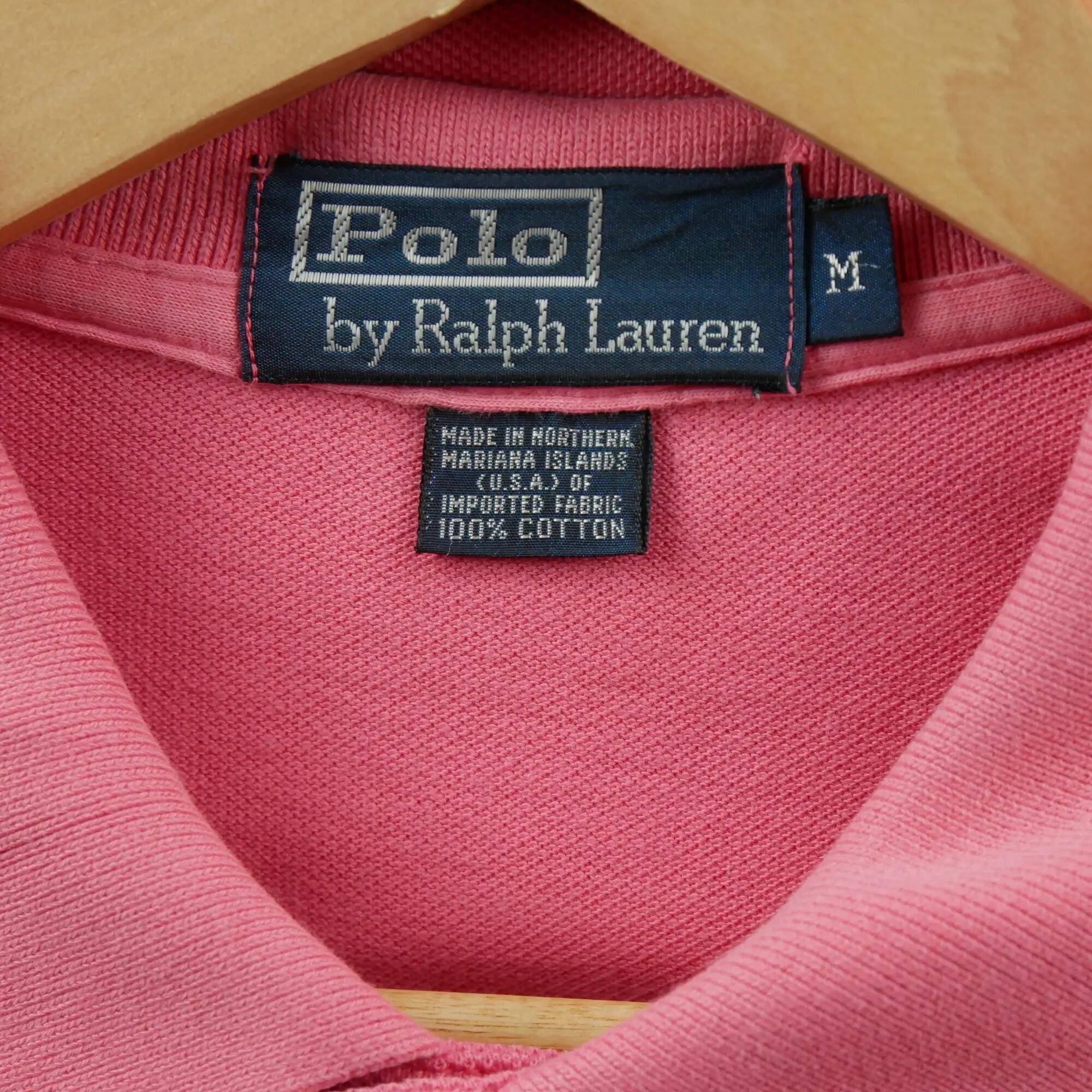 Segunda vida - Polo Ralph Lauren camisa polo masculina rosa - Em bom estado 10/11