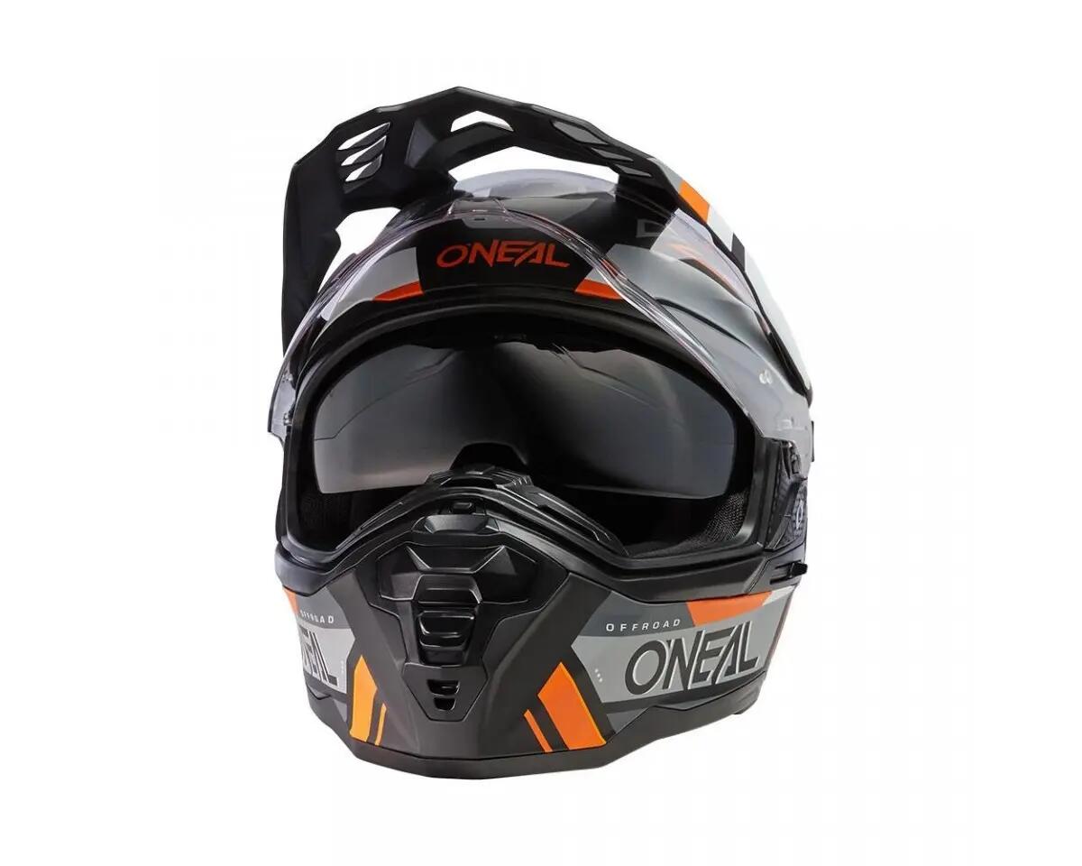Casque motocross O'Neal Enduro Touring Adventure Noir/Orange M 3/3
