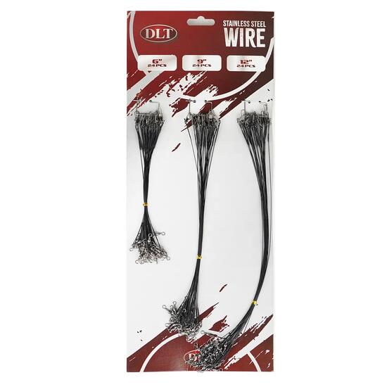 Bas de ligne acier 72 pcs 15-30 cm brochet sandre