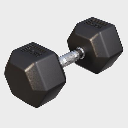 Hantla HEX 4 kg sześciokątna żeliwna gumowana Gorilla Sports