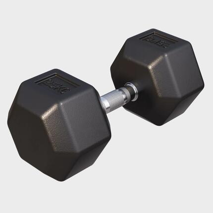 Hantla HEX 4 kg sześciokątna żeliwna gumowana Gorilla Sports