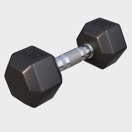 Hantla HEX 4 kg sześciokątna żeliwna gumowana Gorilla Sports