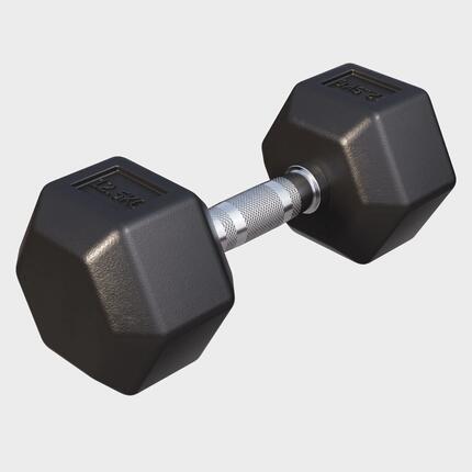Hantla HEX 4 kg sześciokątna żeliwna gumowana Gorilla Sports
