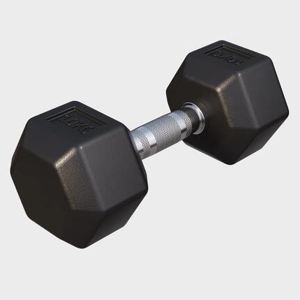 Hantla HEX 4 kg sześciokątna żeliwna gumowana Gorilla Sports
