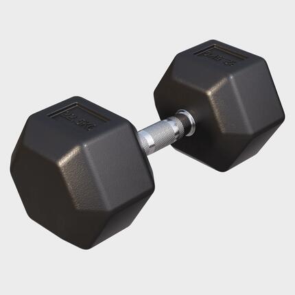 Hantla HEX 4 kg sześciokątna żeliwna gumowana Gorilla Sports