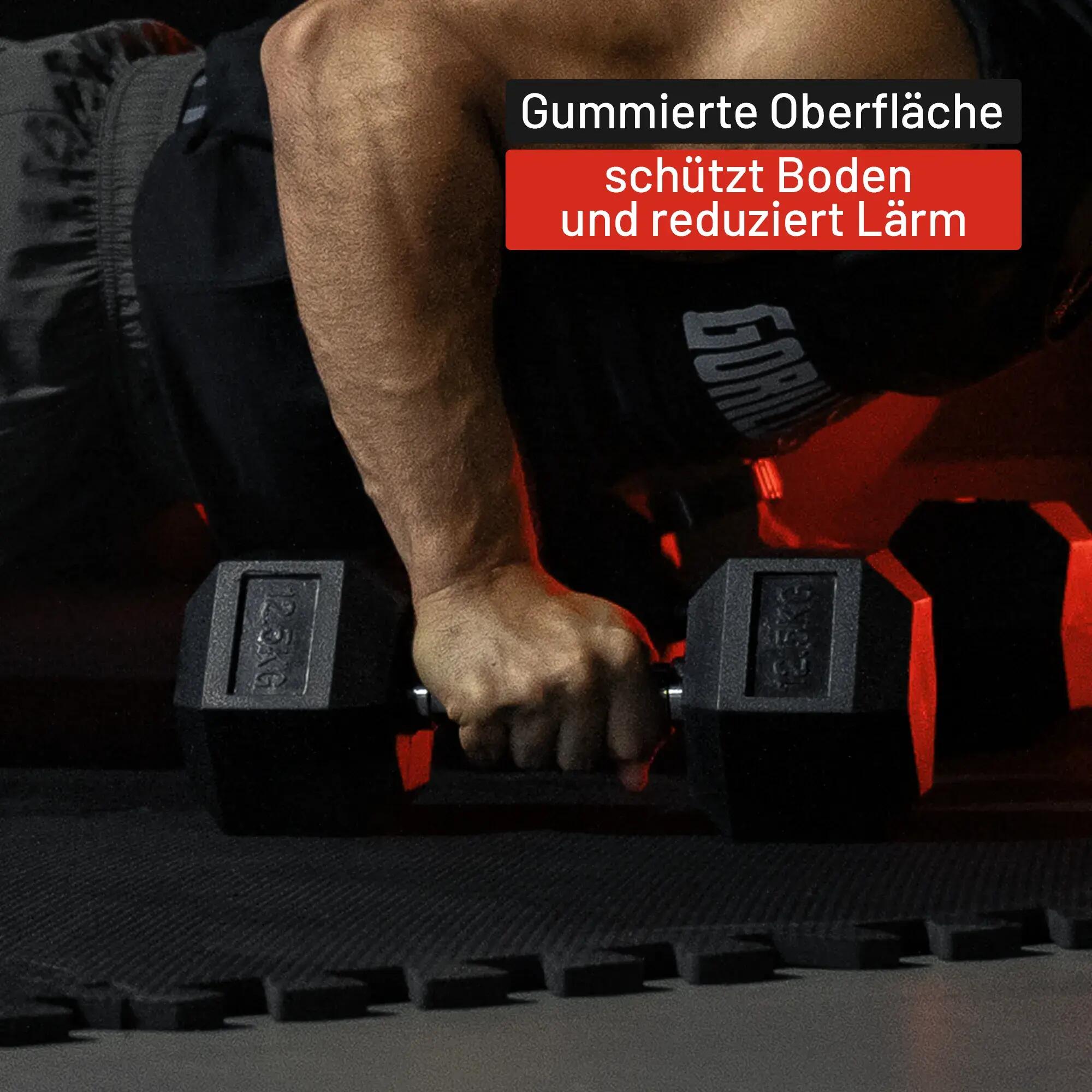 Mancuerna Hexagonal Dumbell de 45 kg Gorilla Sports 8/9