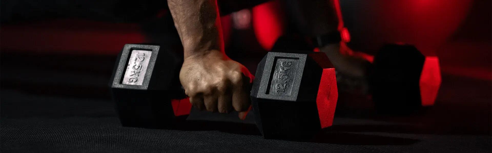 Mancuerna Hexagonal Dumbell de 45 kg Gorilla Sports 7/9