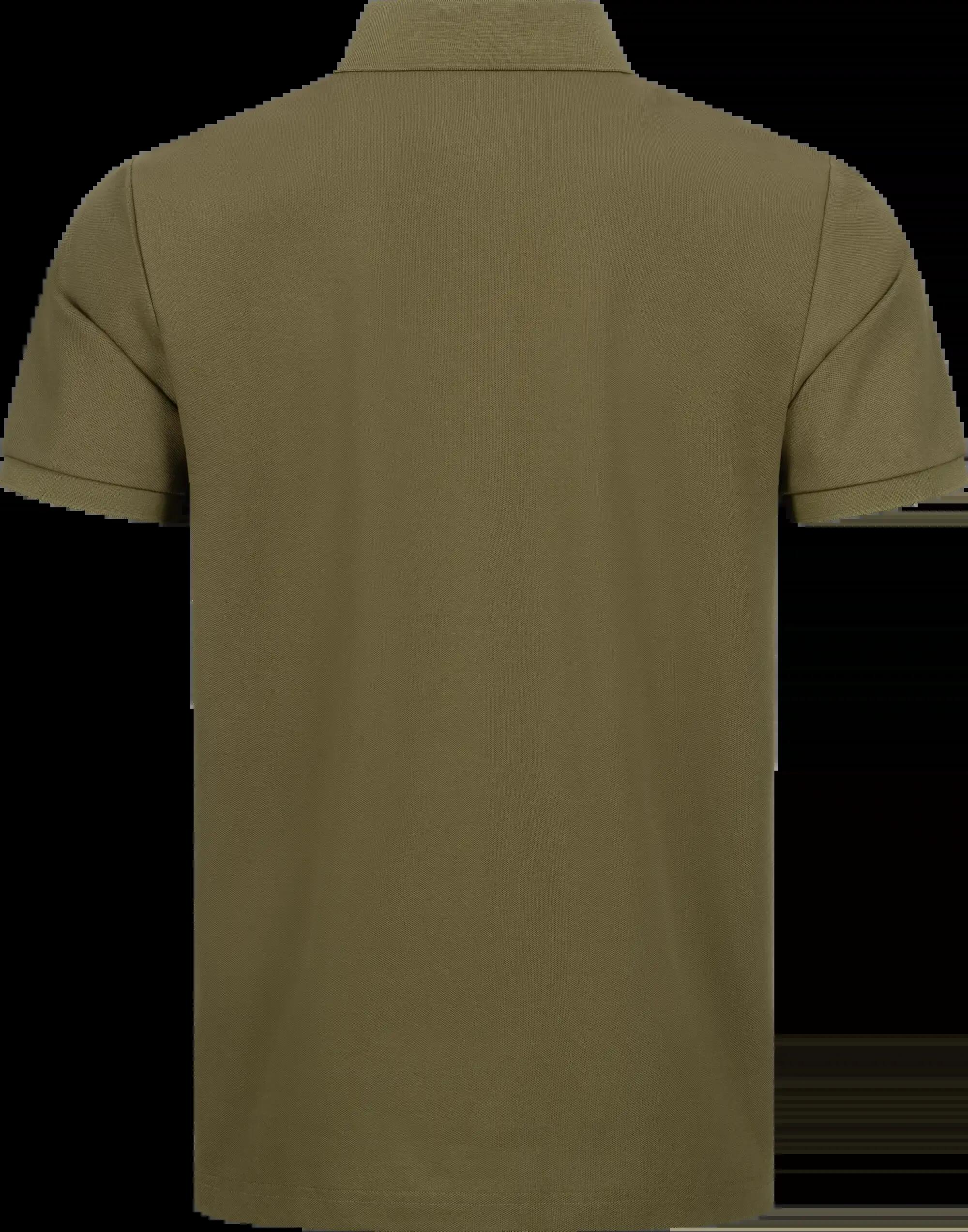 Herren Poloshirt Solid - Dunkeloliv 4/4