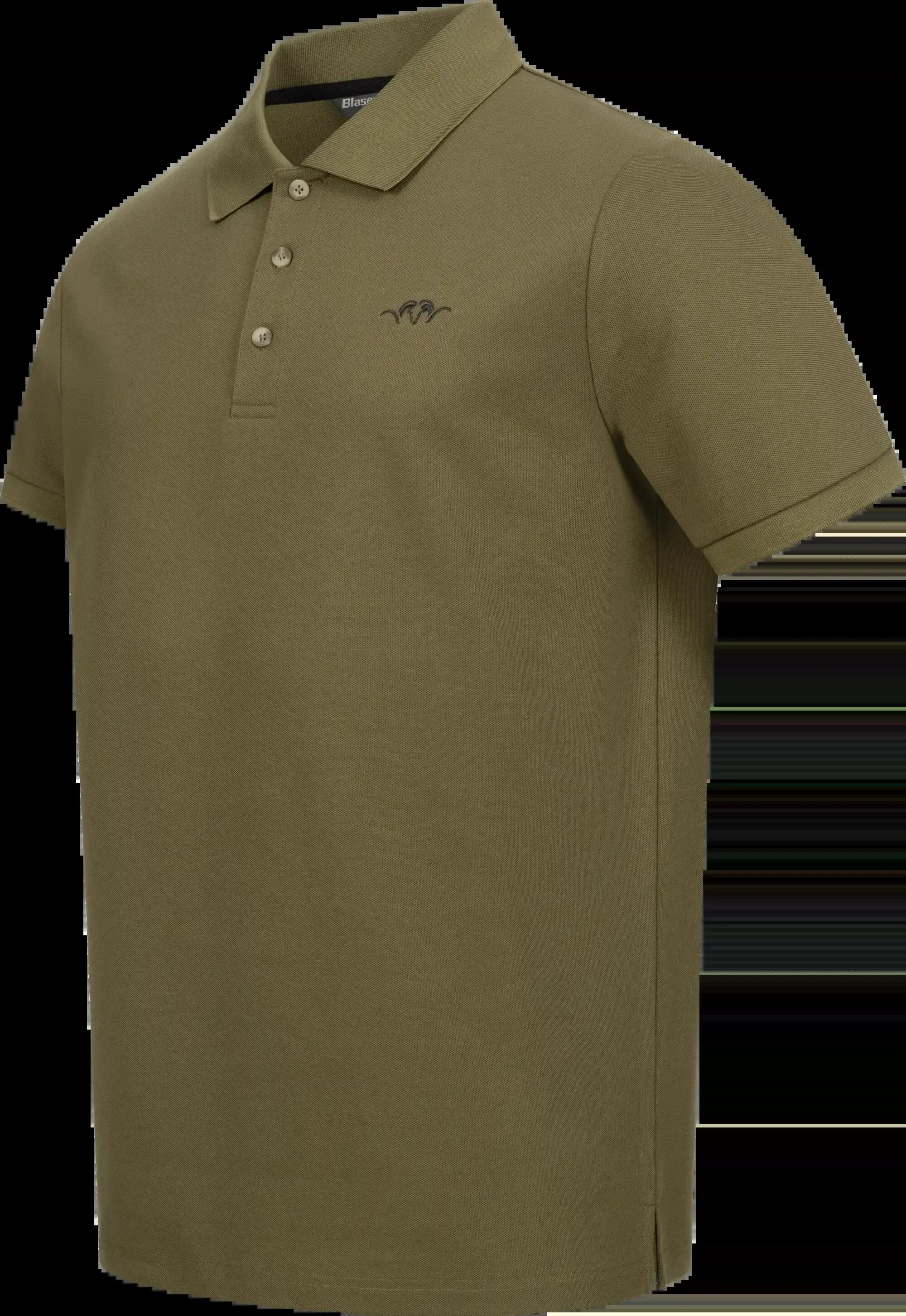 Herren Poloshirt Solid - Dunkeloliv 2/4