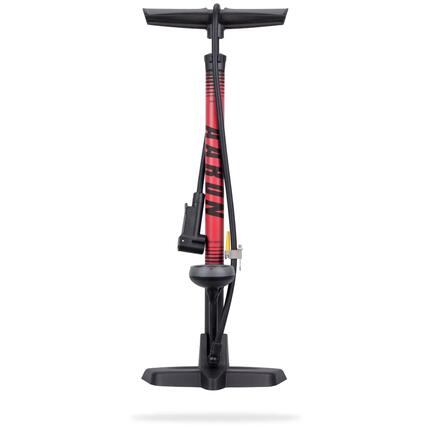 Sport One 3.0 Fahrrad Standpumpe mit Manometer, 11 Bar, für alle Ventile - Blau