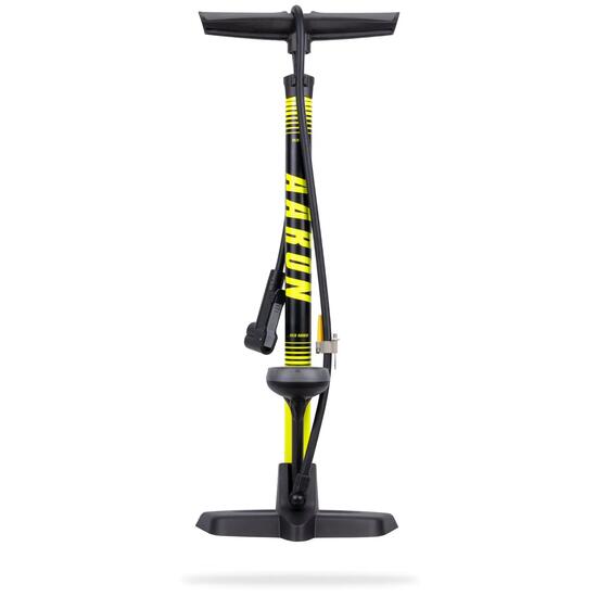 Sport One 3.0 Fahrrad Standpumpe mit Manometer, 11 Bar, für alle Ventile - Blau