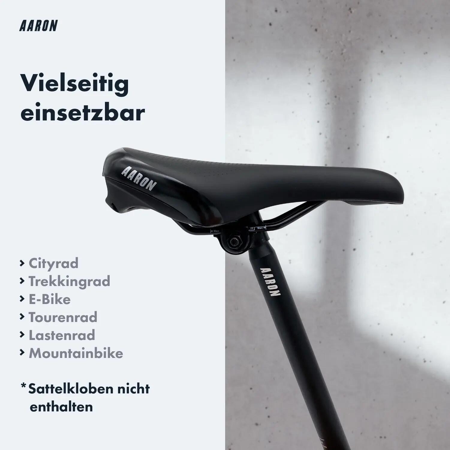 Tube Sattelstütze - Ø 25,4 mm - 350 mm Länge - 6061 Aluminium, schwarz 3/5