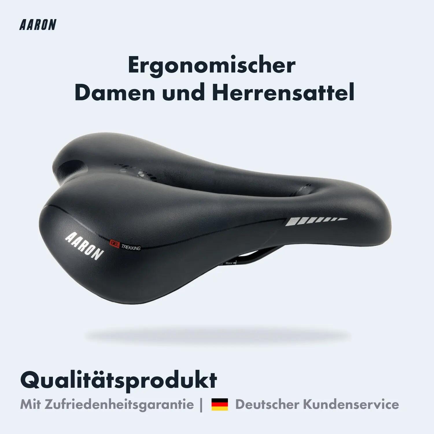 Trekking Fahrradsattel Gel, wasserdicht, belüftet, Unisex 2/5