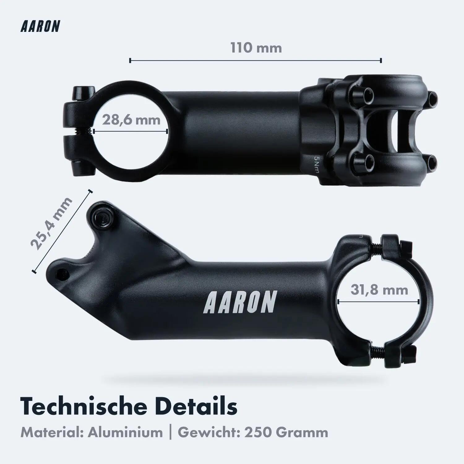 Stem - Aluminium Lenkervorbau 35° - für 31,8 mm Lenker, 110 mm Länge 3/5