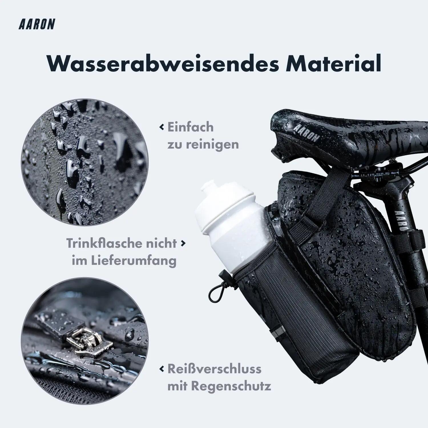 Essential - Fahrrad Satteltasche 1 L - mit Flaschenhalter & Reflektor 2/7