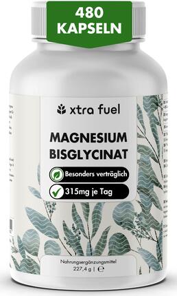Magnésium bisglycinate – glycinate de magnésium – 480 gélules
