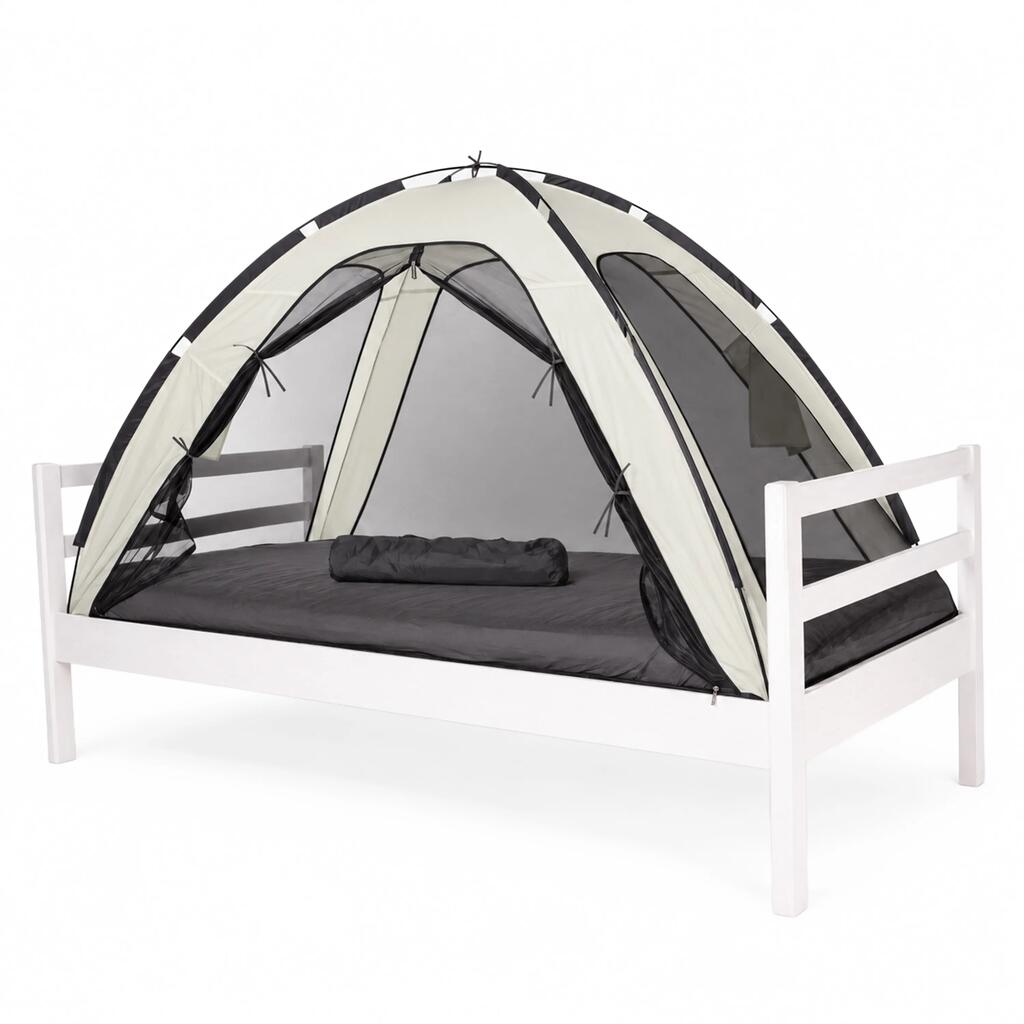 Bed Tent Mosquito Net - 200x90 cm - 1 mm Mesh - Ivory