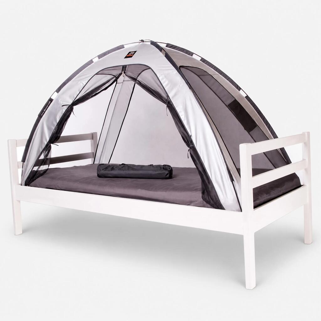 Bed Tent Mosquito Net - 200x90 cm - 1 mm Mesh - Silver