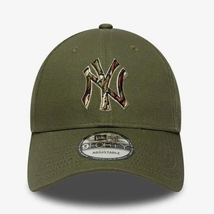 Cap New Era MLB 940 Outline Camo  NY YANKEES Olive 1/6
