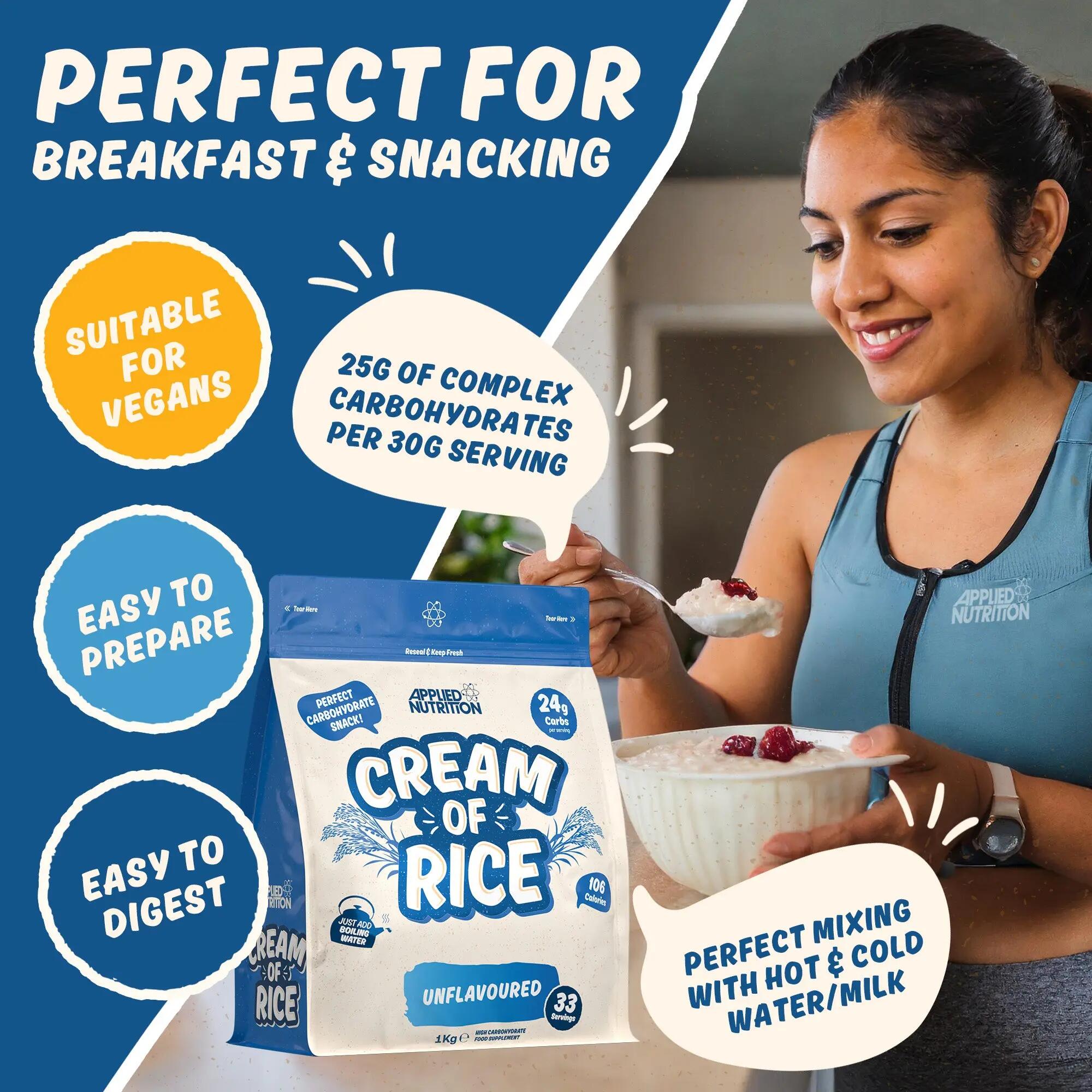 Applied Nutrition Cream of Rice (1000g) Toffee Biscuit 4/6
