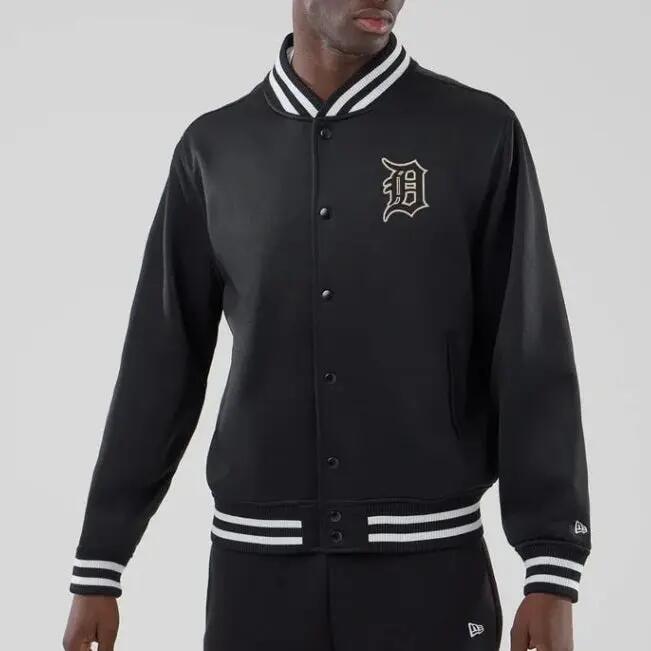 Giacca New Era Jersey Bomber Detroit Tiger Black 7/7
