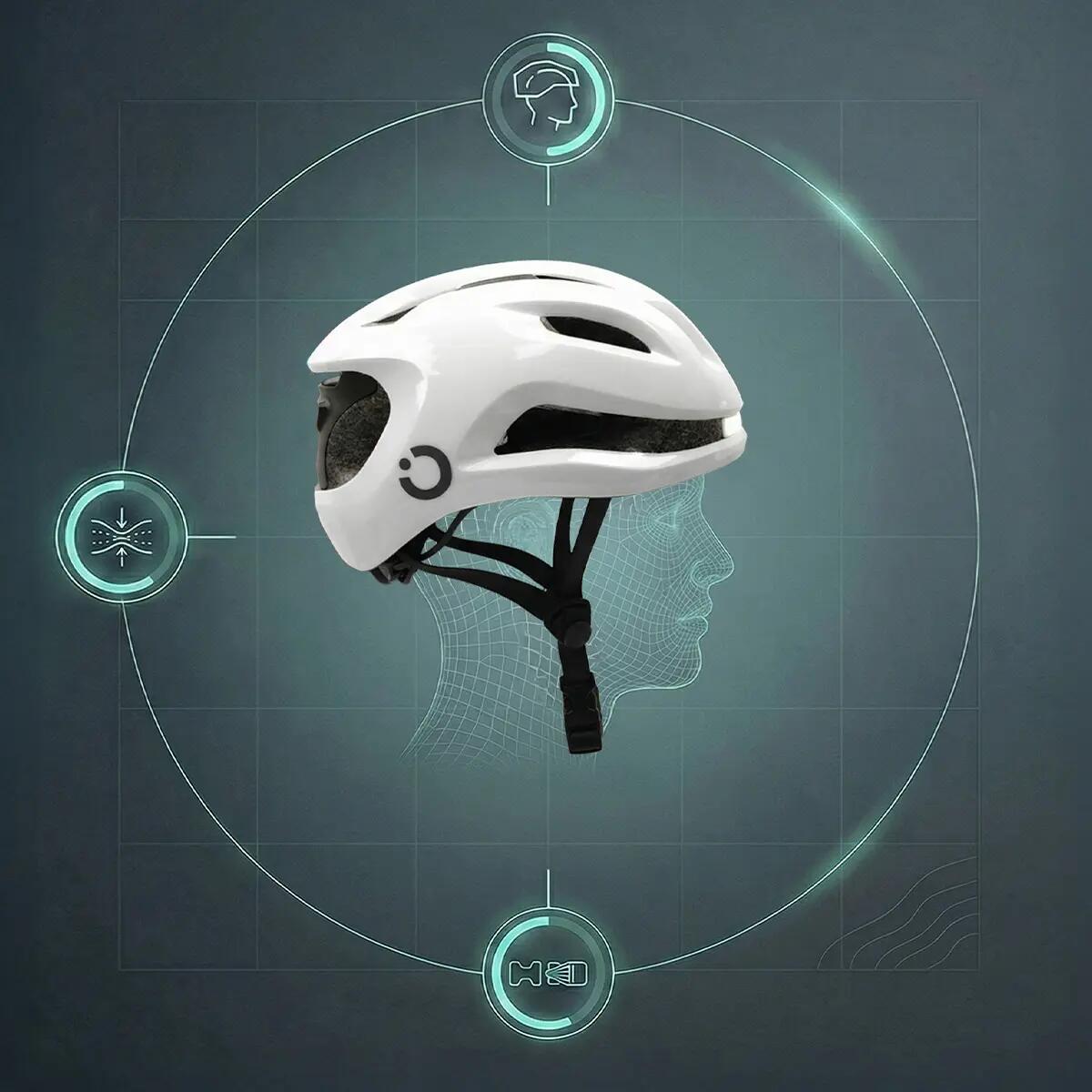 Cecotec BrainGuard Pro - Casco da bici intelligente, taglie L-XL. Luci anteriori 6/7