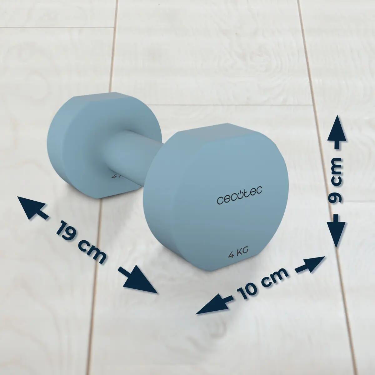 Dumbbells CECOTEC Drumfit 400 DoubleNeo Licht Blauw 5/6