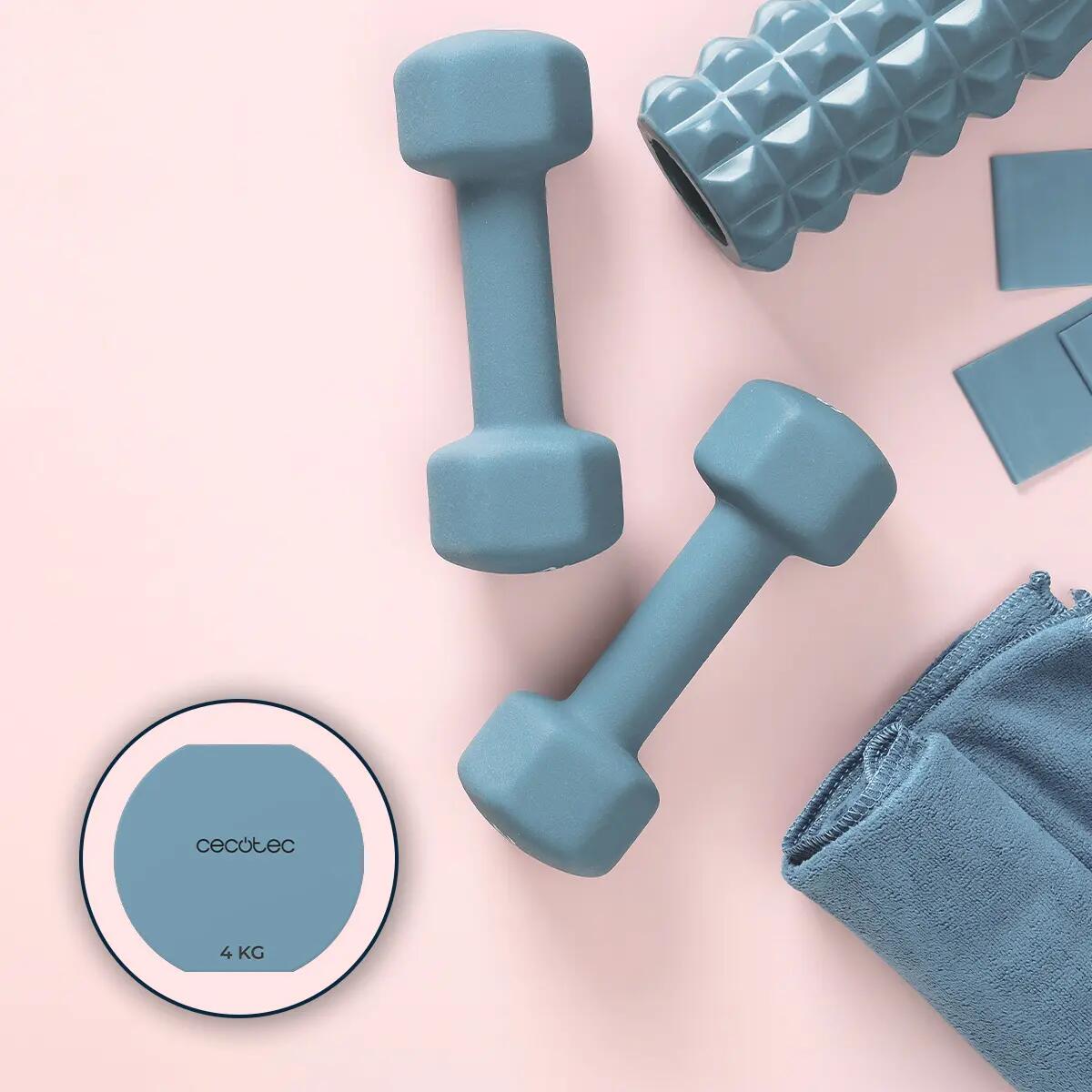 Dumbbells CECOTEC Drumfit 400 DoubleNeo Licht Blauw 3/6