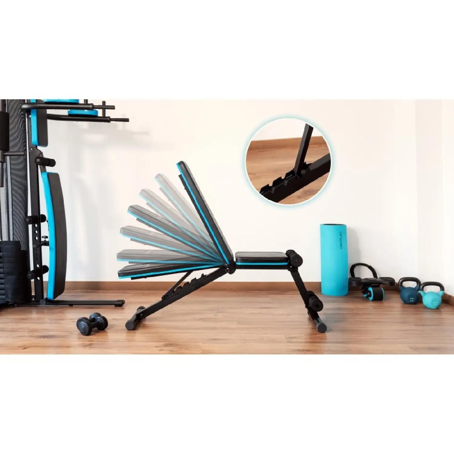 Cecotec Banco Musculación Plegable y Acolchado, Gimnasio en Casa, Drumfit Setup 3/7