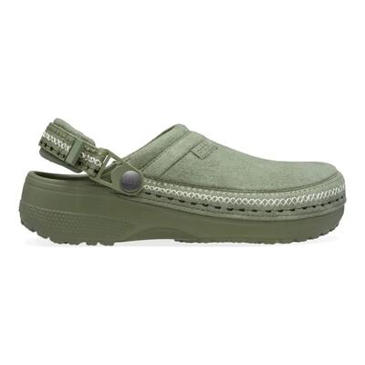 Mules crocs crafted vegan suede stitch clog
