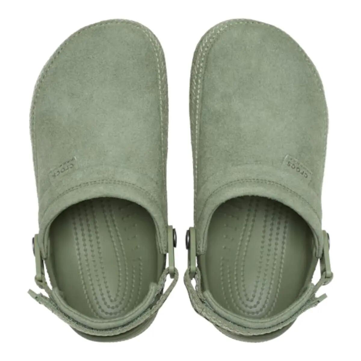 Mules Crocs Crafted Vegan Suede Stitch Clog 5/6