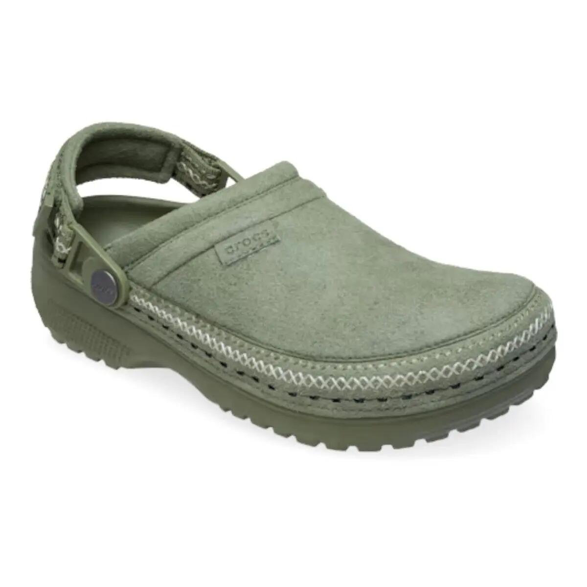 Mules Crocs Crafted Vegan Suede Stitch Clog 2/6