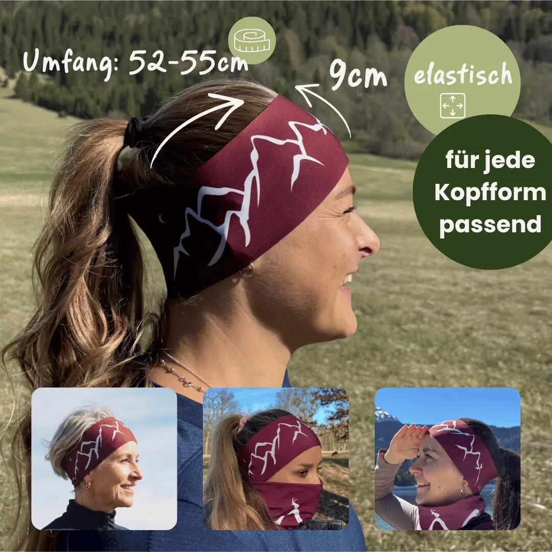 Bergwelten Stirnband: Atmungsaktiv & rutschfest | Ideal für Sport & Alltag 4/11