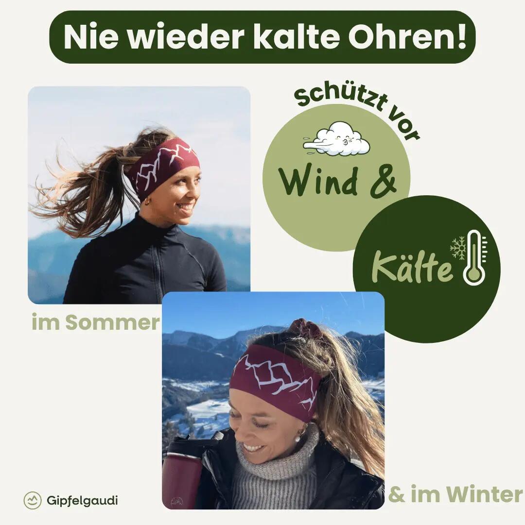 Bergwelten Stirnband: Atmungsaktiv & rutschfest | Ideal für Sport & Alltag 3/11