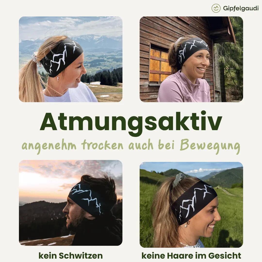 Bergwelten Stirnband: Atmungsaktiv & rutschfest | Ideal für Sport & Alltag 6/11