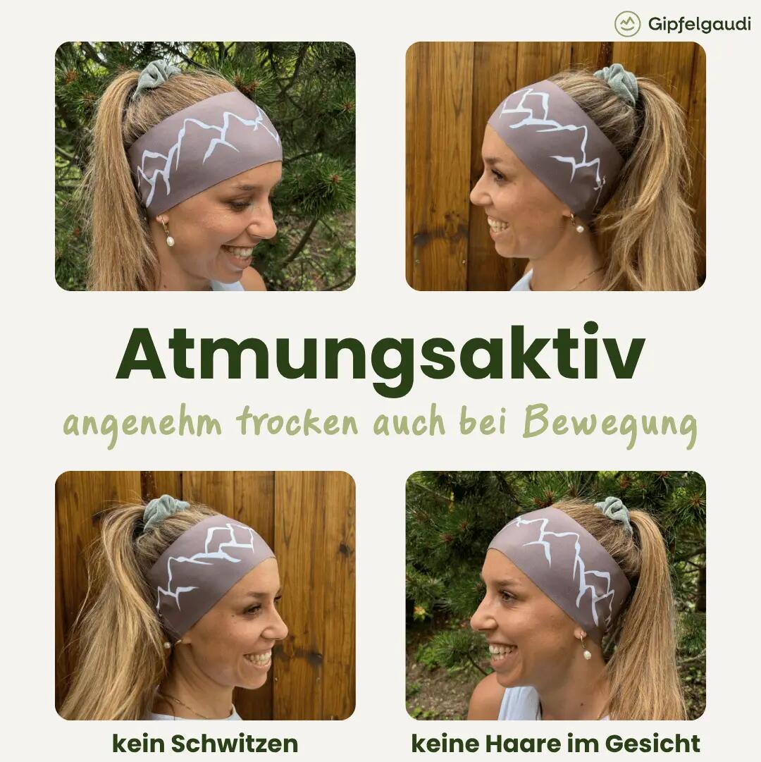Bergwelten Stirnband: Atmungsaktiv & rutschfest | Ideal für Sport & Alltag 6/11