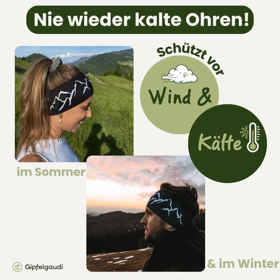 Bergwelten Stirnband: Atmungsaktiv & rutschfest | Ideal für Sport & Alltag 3/11
