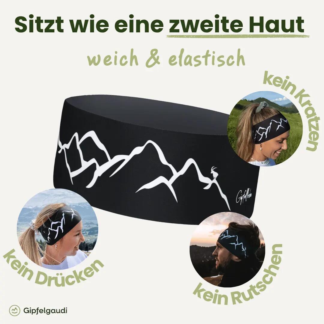 Bergwelten Stirnband: Atmungsaktiv & rutschfest | Ideal für Sport & Alltag 2/11