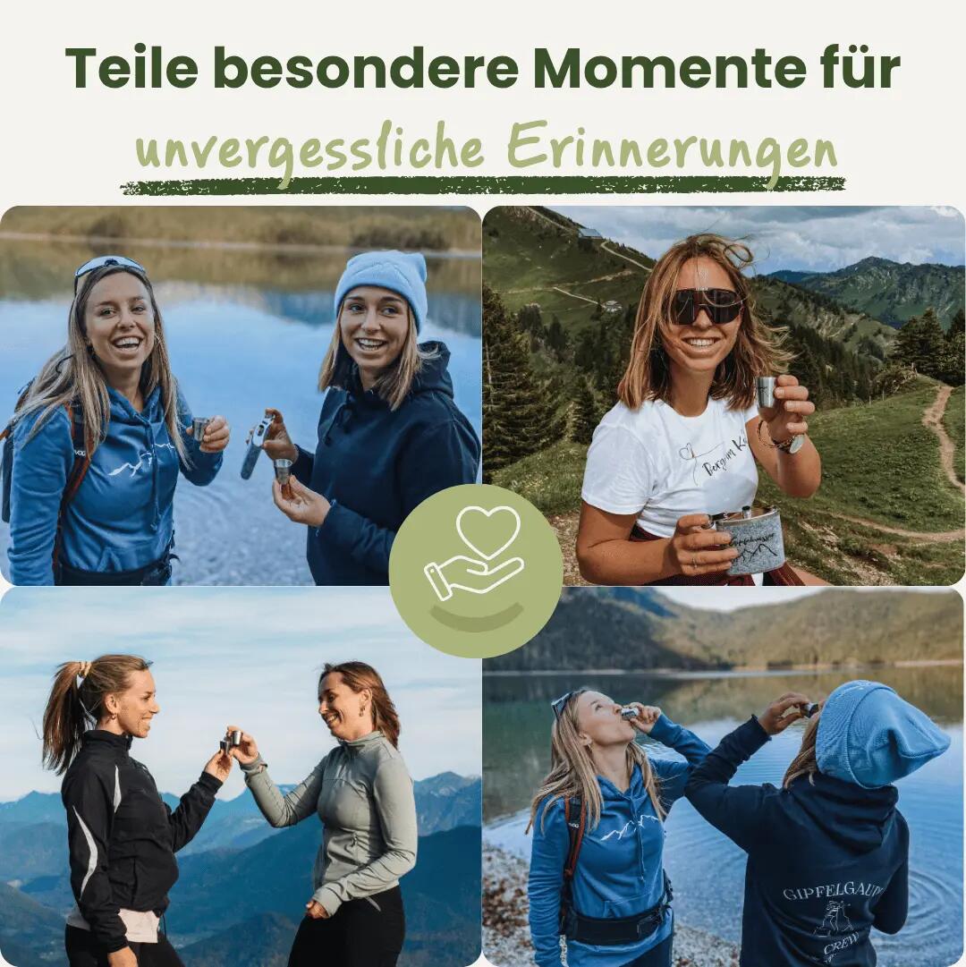 Gipfelwasser Stamperl inkl. Etui - Federleicht & Praktisch für unterwegs 7/11