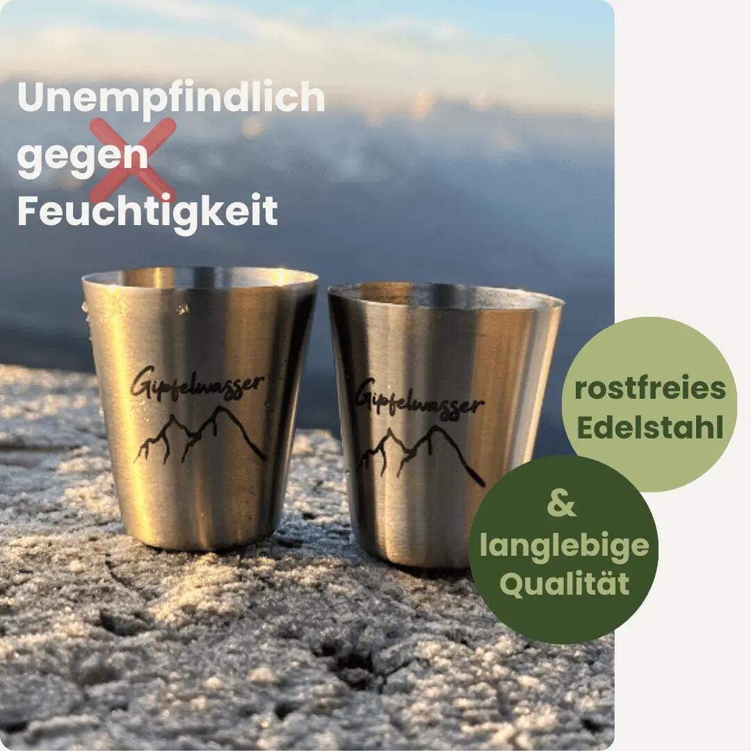 Gipfelwasser Stamperl inkl. Etui - Federleicht & Praktisch für unterwegs 6/11