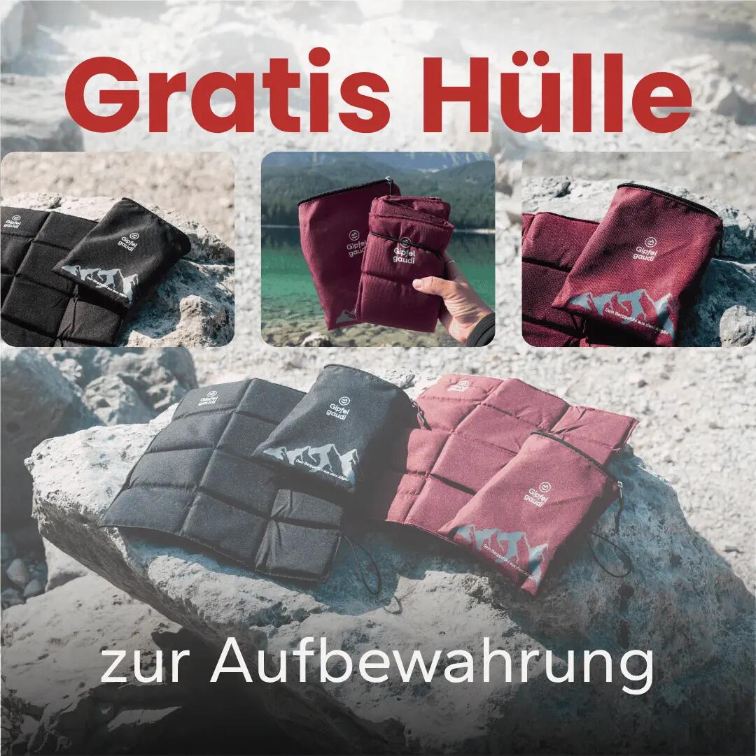 Outdoor Sitzkissen (Schwarz) inkl. Tasche - Ultraleicht & faltbar für unterwegs 6/10