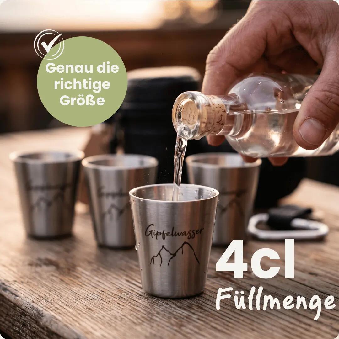 Gipfelwasser Stamperl inkl. Etui - Federleicht & Praktisch für unterwegs 3/11