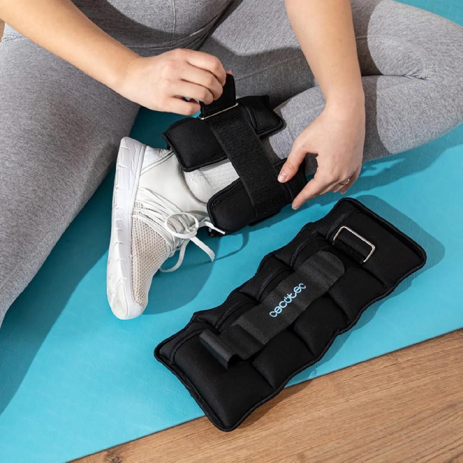Cecotec Conjunto de 2 pesos ajustáveis com correia para tornozelos e pulsos. Pes 3/7