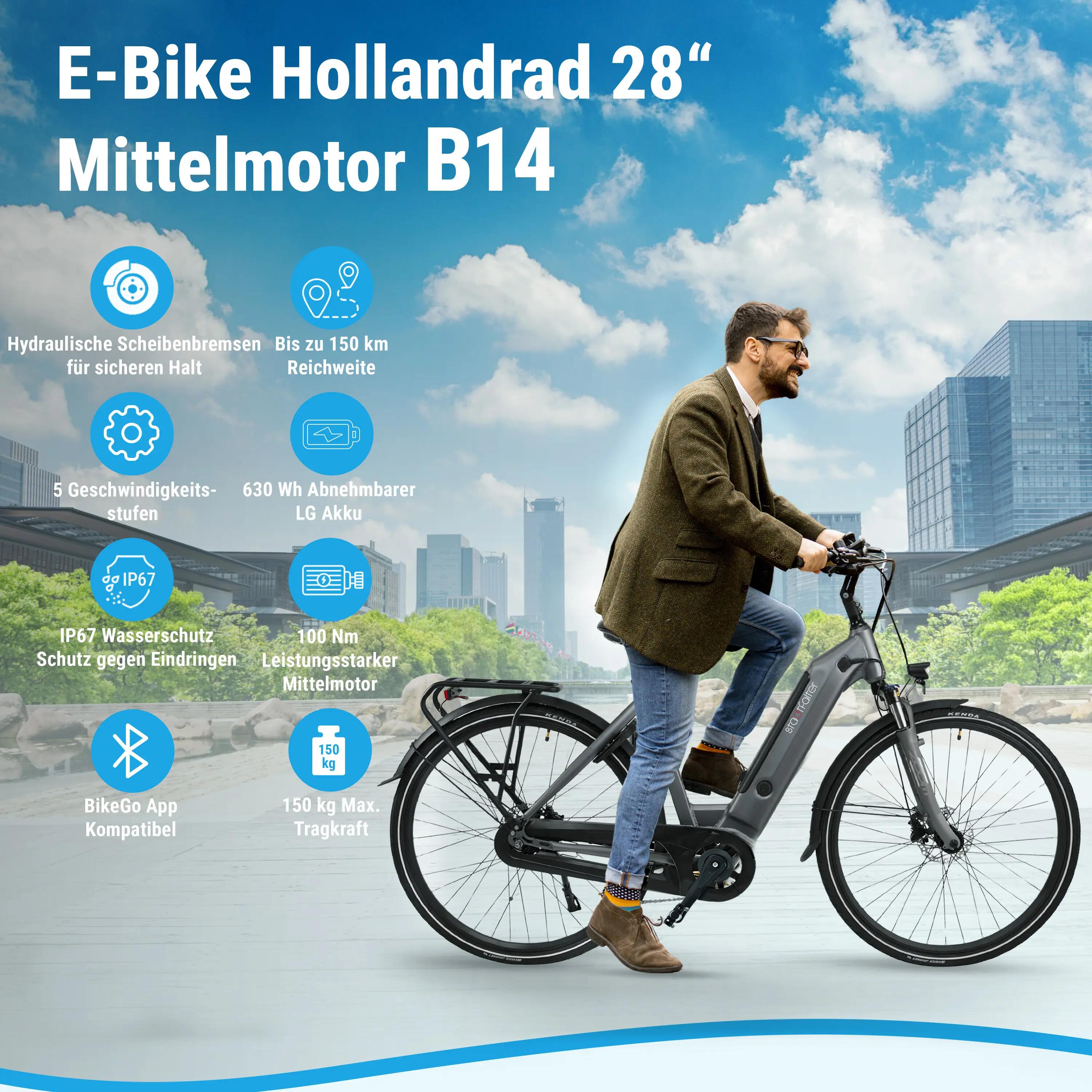 City E-Bike Stadtfalter B14 3/6