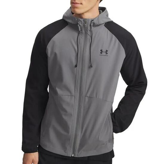 Under Armour UA Stretch Regenjas voor Heren - Grijs/Zwart