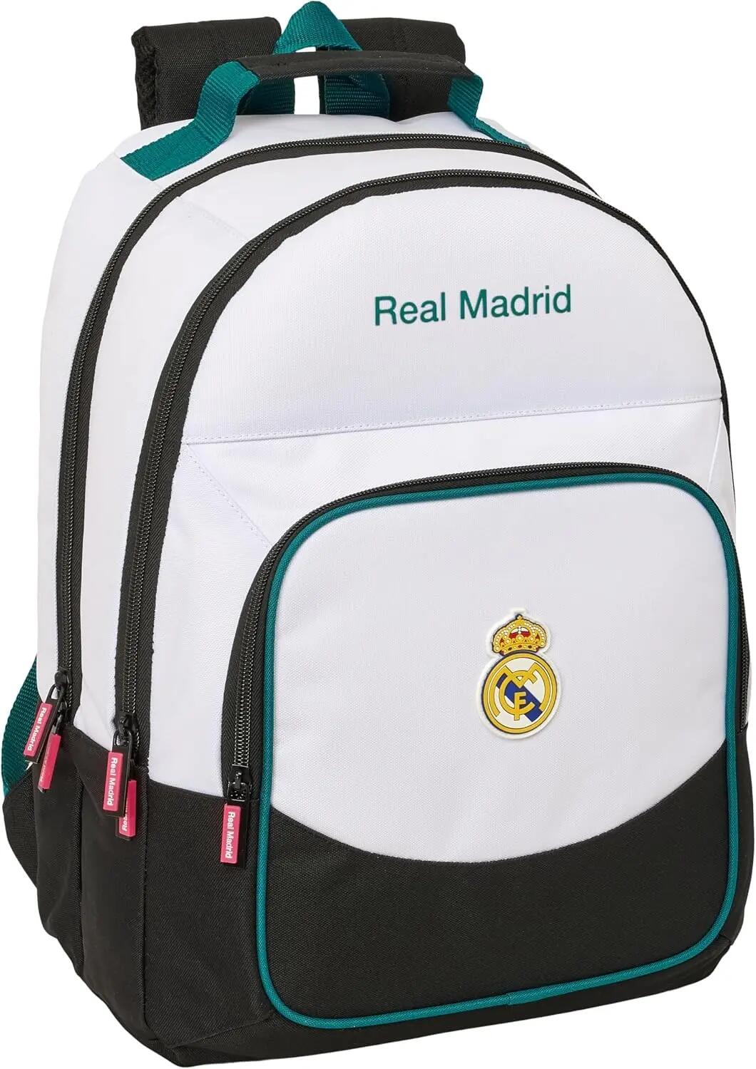 Sac à dos scolaire Real Madrid pour enfant, adaptable à un chariot, avec 7/7
