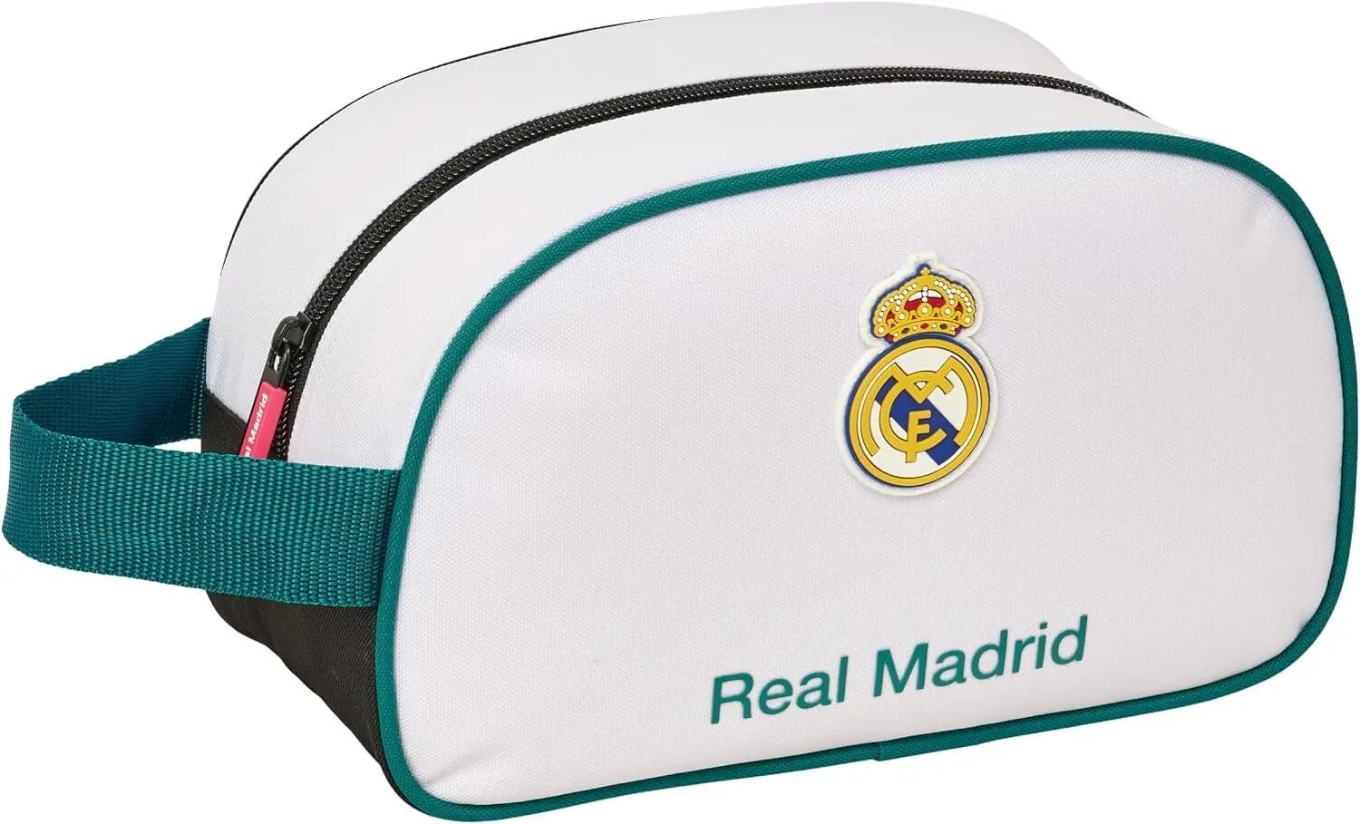 Real Madrid 24/25 Doppelter Kulturbeutel für Erwachsene mit Reißverschluss – 6/6