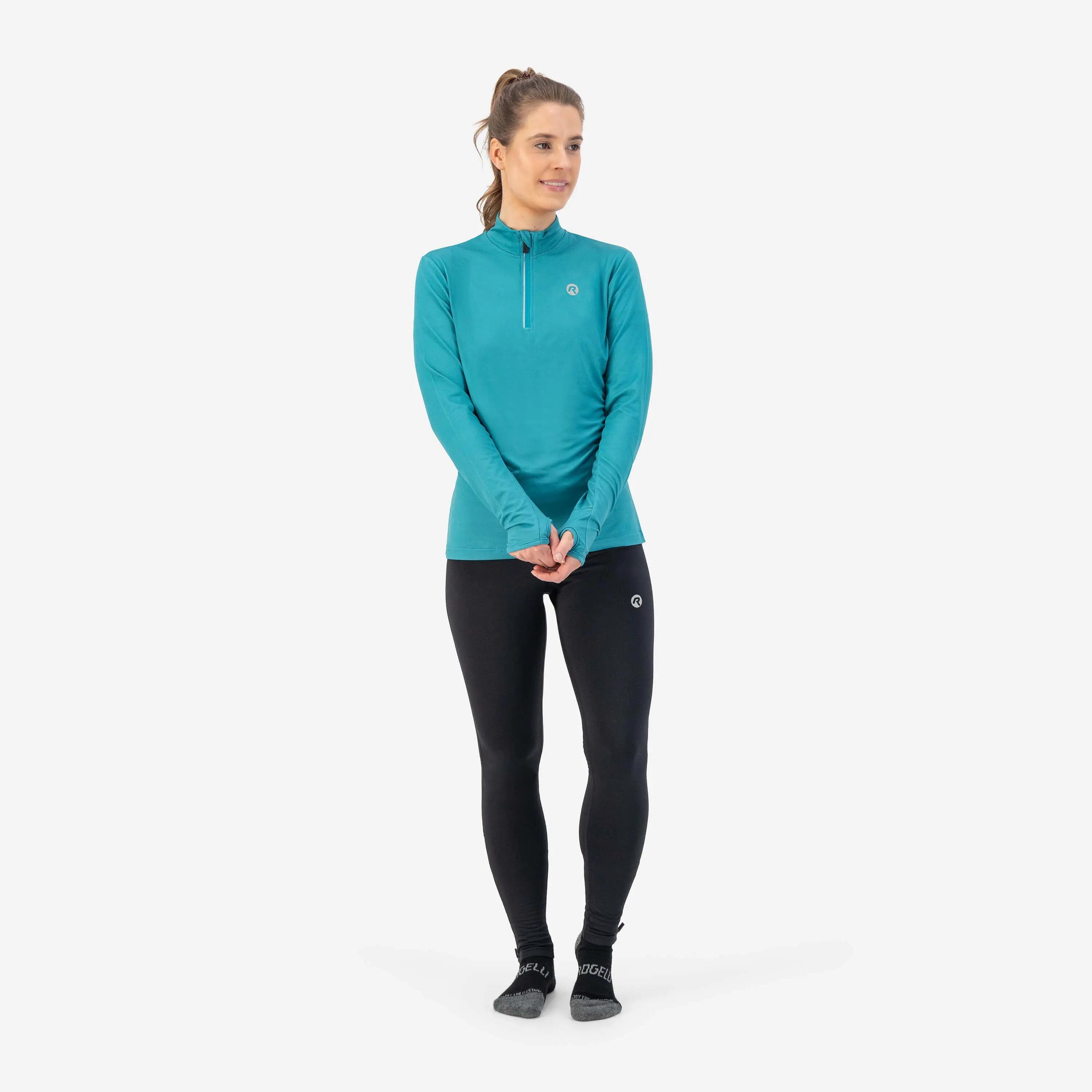 Hardloopshirt Lange Mouwen Dames Halve Rits Core 5/7
