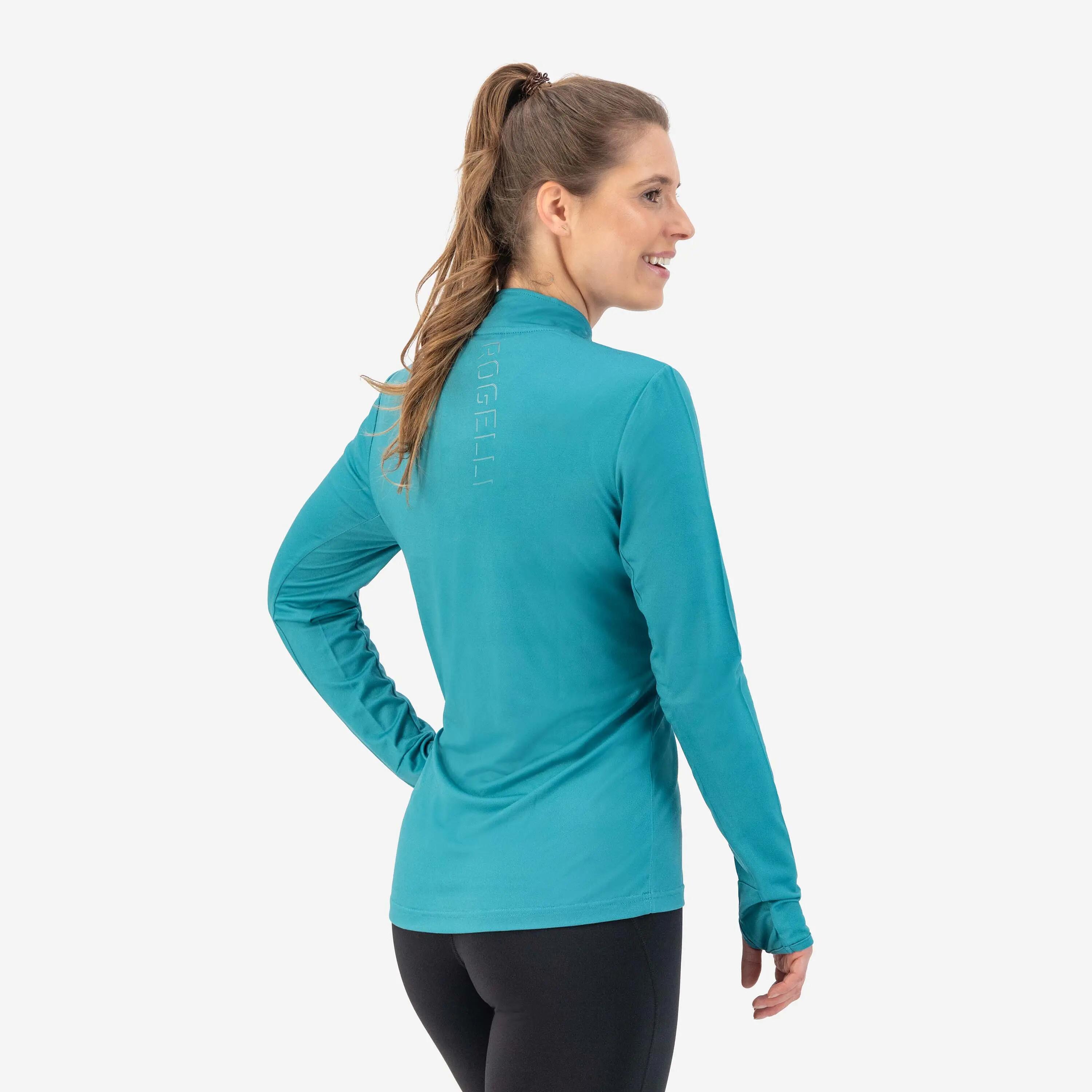 Hardloopshirt Lange Mouwen Dames Halve Rits Core 3/7